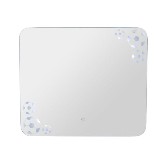 Espejo Rectangular Tory, con Bordes Redondeados LED + Touch