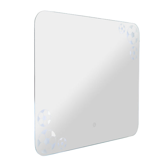 Espejo Rectangular Tory, con Bordes Redondeados LED + Touch