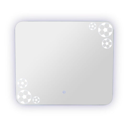Espejo Rectangular Tory, con Bordes Redondeados