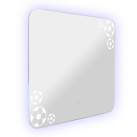 Espejo Rectangular Tory, con Bordes Redondeados LED + Touch