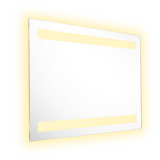 Espejo Rectangular Udine, Gris, con Luz LED