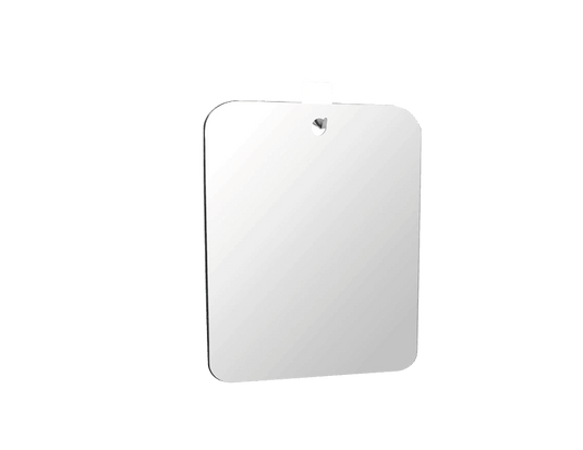 Espejo Rectangular Basic, Gris, Diseño Moderno, vista frontal