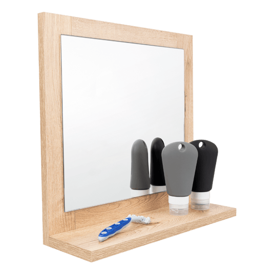 Espejo Cuadrado Make Up, Beige, Diseño Moderno, detalle