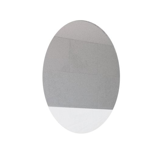 Espejo Ovalado Ferrara color Gris para Sala o Baño.