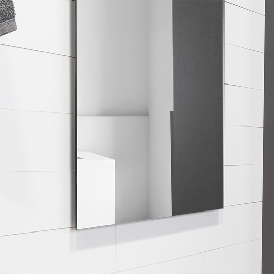 Espejo Rectangular Oporto, Gris, Diseño Moderno