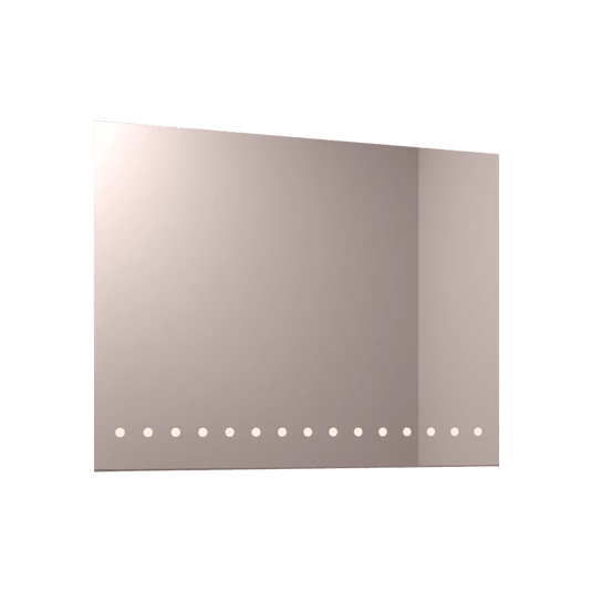 Espejo Rectangular Osiris, Gris, con Luz Led