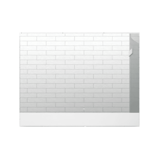 Espejo Rectangular Palermo color Gris para Sala o Baño.