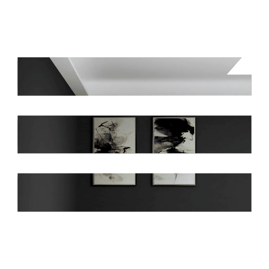 Espejo Rectangular Atenas, Capri 75, ensamble a la pared con cinta doble faz