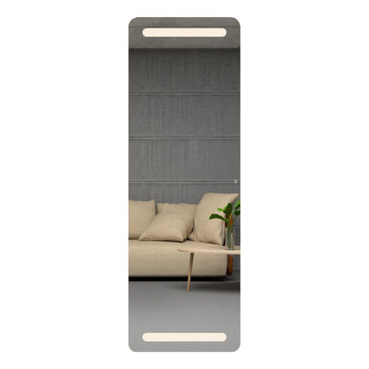 Espejo Melilla Led+touch, Rectangular con diseño en Sandblasting - VIRTUAL MUEBLES