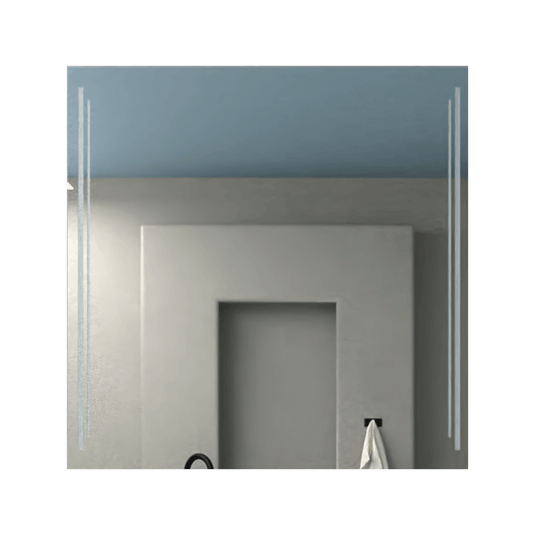 Espejo toronto, Rectangular con diseño en Sandblasting - VIRTUAL MUEBLES