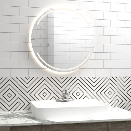 Espejo Circular Dallas, con Luz LED