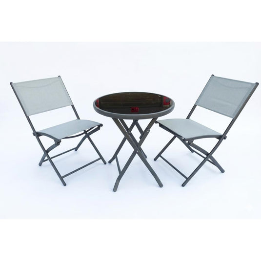 Juego de Terraza Marsea, Color Gris