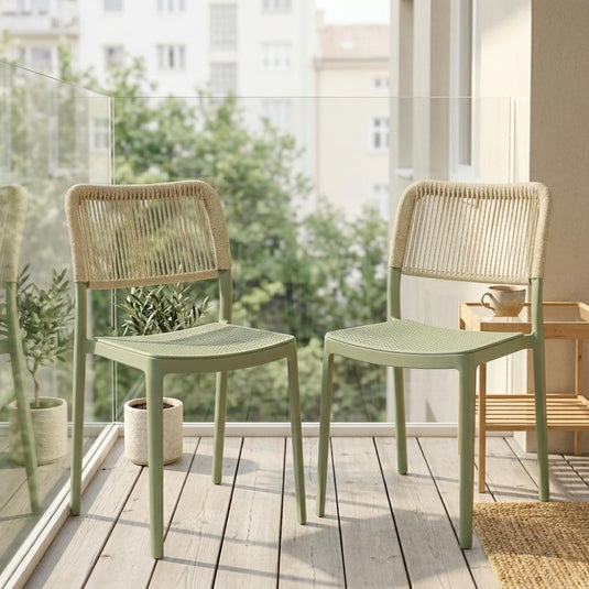 Silla Austin, Color Verde Olivo, con Espaldar Tejido