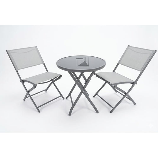 Juego de Terraza Marsea, Color Gris