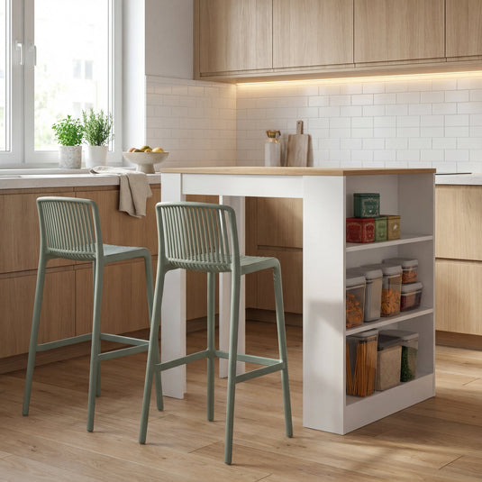Combo de Cocina Rita, Incluye Barra de Cocina y 2 Sillas