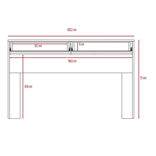 Combo de Oficina, Nieve, Incluye Escritorio y Silla de Escritorio, Blanco - VIRTUAL MUEBLES