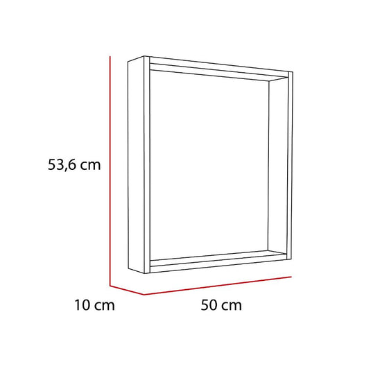 Espejo Rectangular Parma, con Marco en Madera