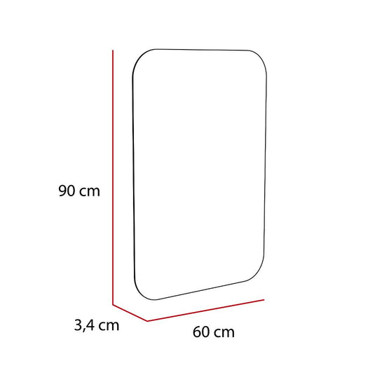 Espejo Rectangular Pompei LED+Touch