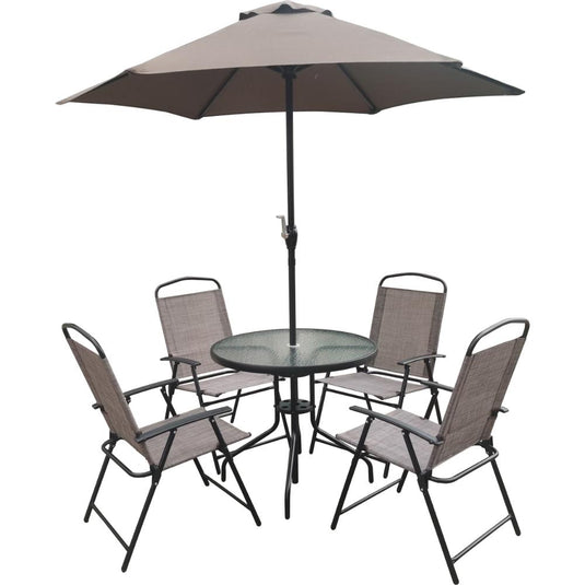 Sala de Terraza Jardín, Taupe, Incluye Sombrilla