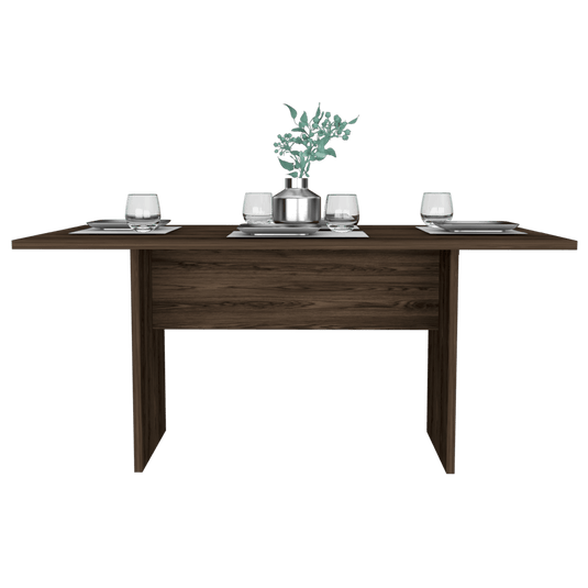 Mesa Para Comedor Ascher, Chocolate, Para Cuatro Puestos, No Incluye Sillas