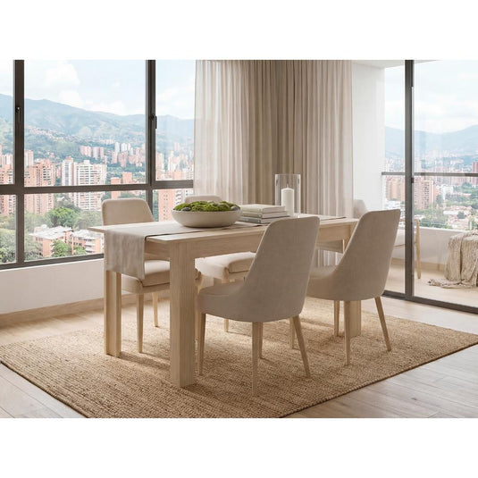 Mesa para Comedor Estrella, Cartagena, con Amplio Espacio Superior, No Incluye Sillas