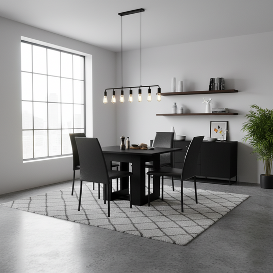 Mesa para Comedor Volder, Wengue con Amplia Superficie, No Incluye Sillas