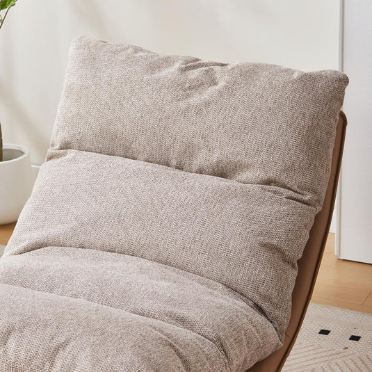 Poltrona Giratoria Marsella, Taupe y Beige, Con Diseño Moderno