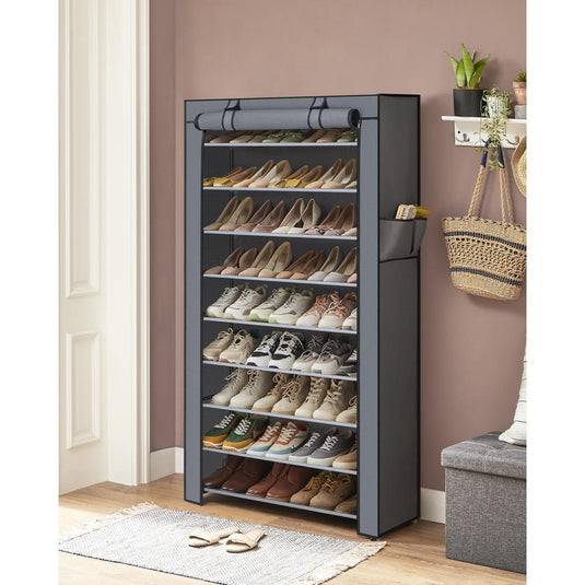 Clóset Portátil Zapatero Miek, Gris 27 Pares