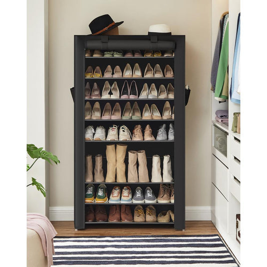 Clóset Portátil Zapatero Miek, Negro 28 Pares