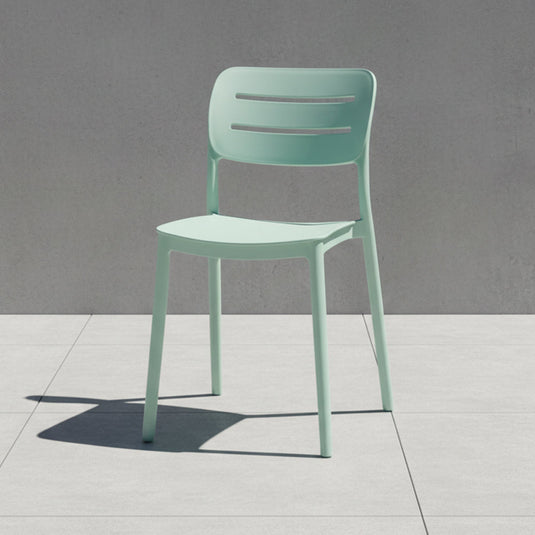 Silla Harriman, Azul Claro , con Medio Espaldar y Diseño Minimalista
