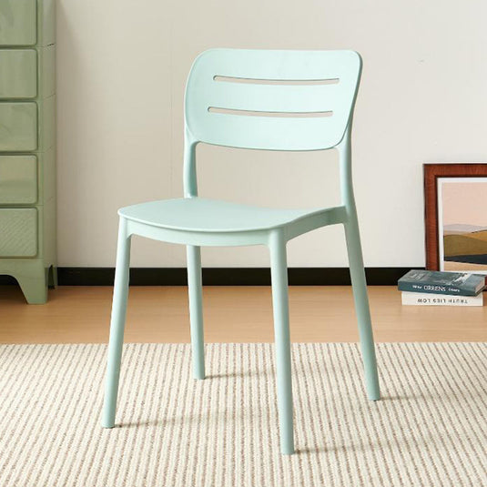 Silla Harriman, Azul Claro , con Medio Espaldar y Diseño Minimalista