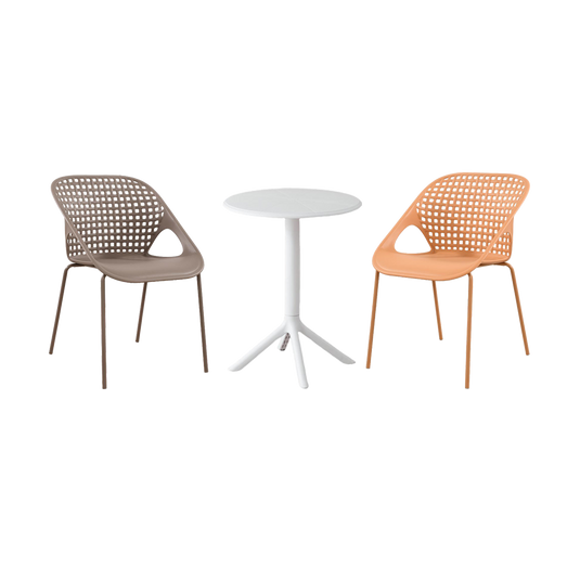 Combo Elite, Incluye Mesa Redonda y 2 Sillas con Espaldar