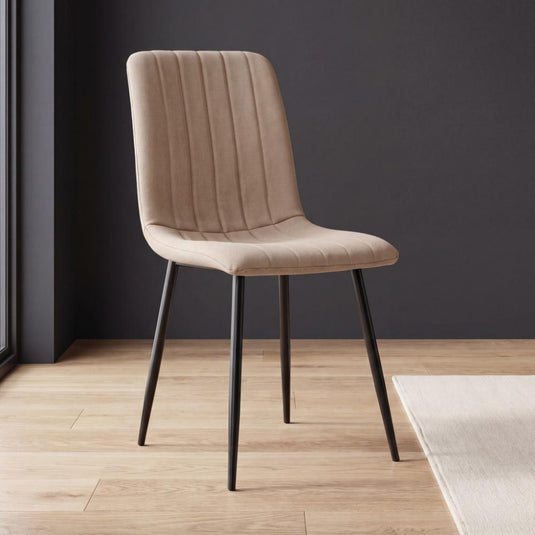Silla de Comedor Lusitano, Café, con Espaldar y Diseño Moderno