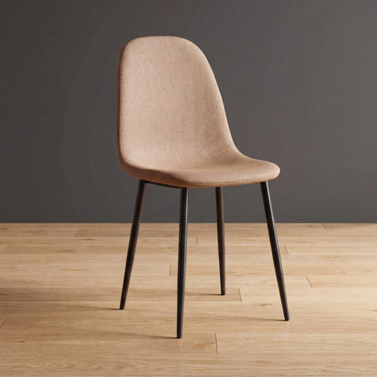 Silla de Comedor Margarita, Café, con Espaldar y Diseño Moderno