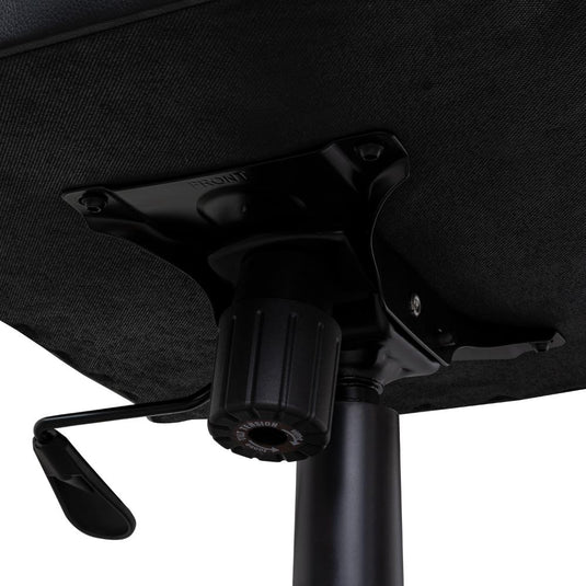 Silla Gamer Rismel, Negro y Gris, con espaldar reclinable y altura ajustable