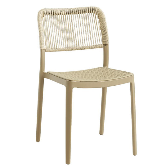 Set de 2 Sillas Austin, Color Taupe, con Espaldar Tejido