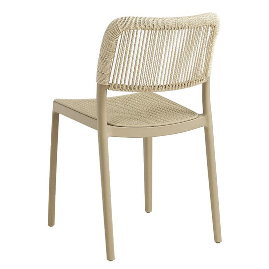 Set de 2 Sillas Austin, Color Taupe, con Espaldar Tejido