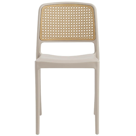 Silla Texas, Color Taupe y Beige, con Espaldar Transpirable