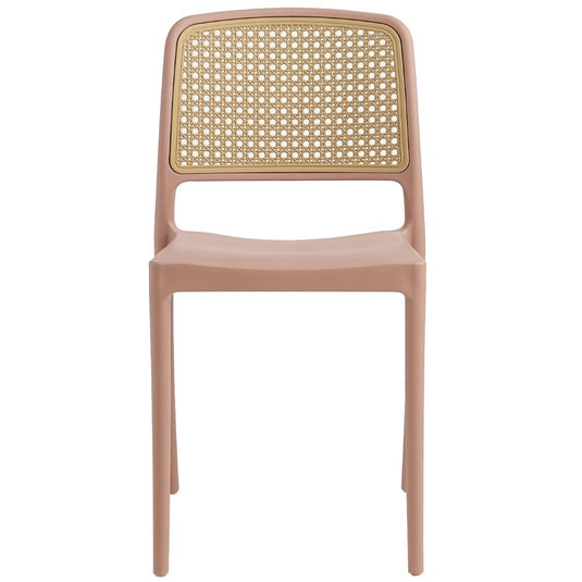 Silla Texas, Color Terracota y Beige, con Espaldar Transpirable
