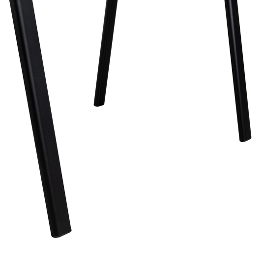 Set de 2 Sillas Interlocutora, Negro, con Espaldar y Diseño Sencillo