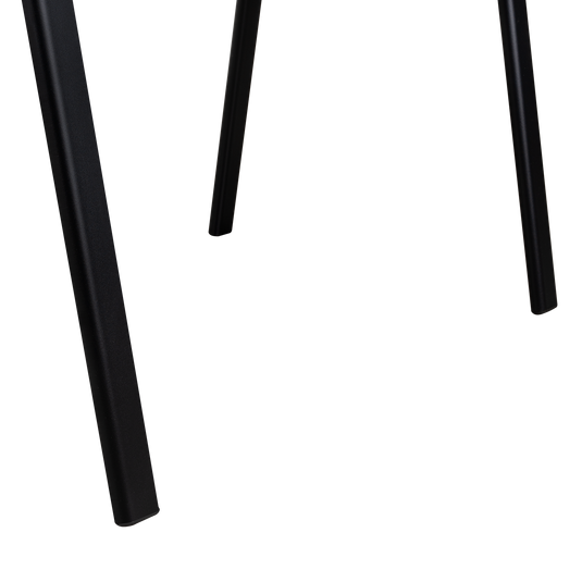 Set de 2 Sillas Interlocutora, Negro, con Espaldar y Diseño Sencillo sin Brazo