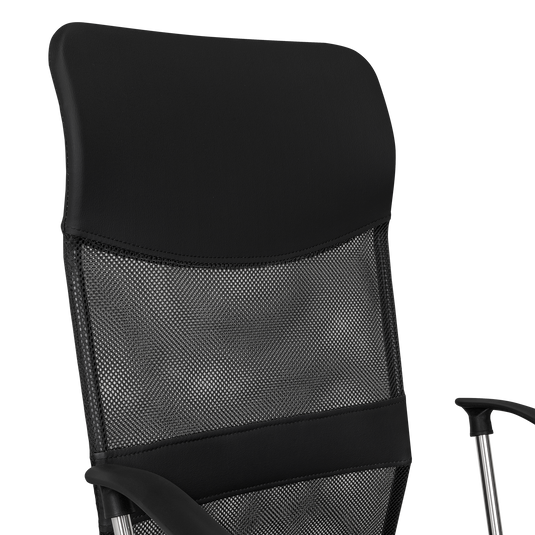 Silla Oficina X-50B, Negro, con Cómodo Espaldar y Rodachines