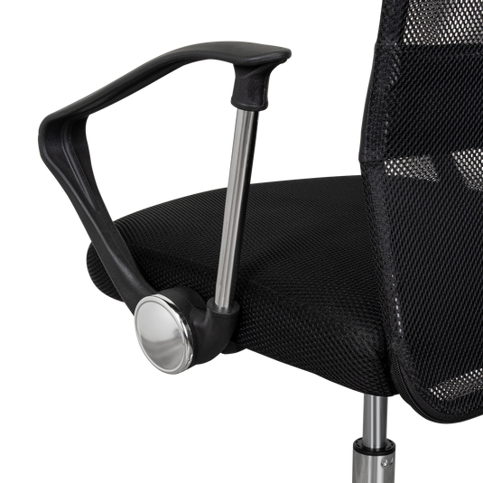 Silla Oficina X-50B, Negro, con Cómodo Espaldar y Rodachines