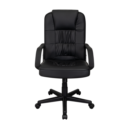 Silla Oficina X-69B, Wengue, con Cómodo Espaldar y Rodachines