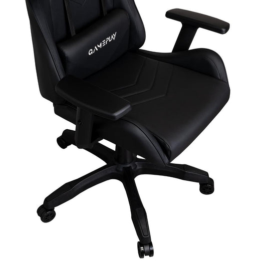 Silla Gamer X-71, Negro, con Cómodo Espaldar y Rodachines