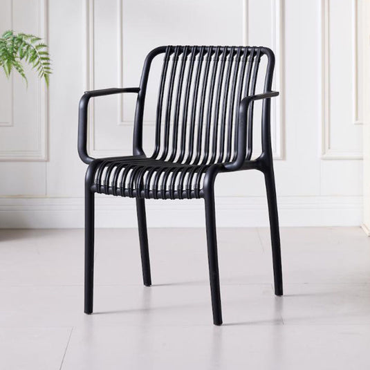 Silla Terra con Brazos, Color Negro, con Espaldar