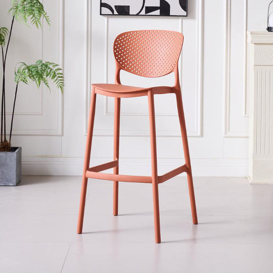 Silla para Bar Río, Color Terracota, Diseño Moderno