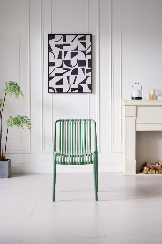Silla Terra, Color Verde Olivo, con Espaldar