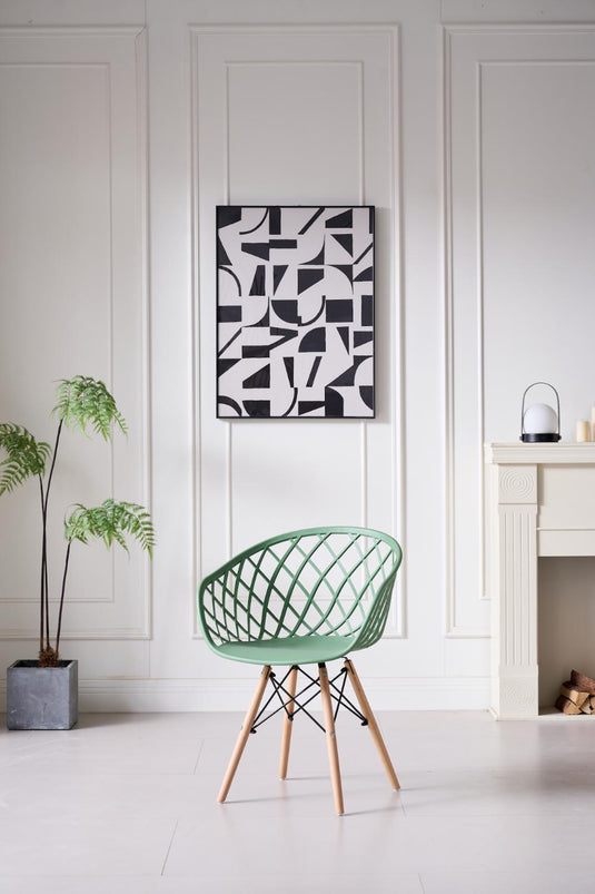 Silla Oasis con Brazos, Color Verde Olivo, Con espaldar