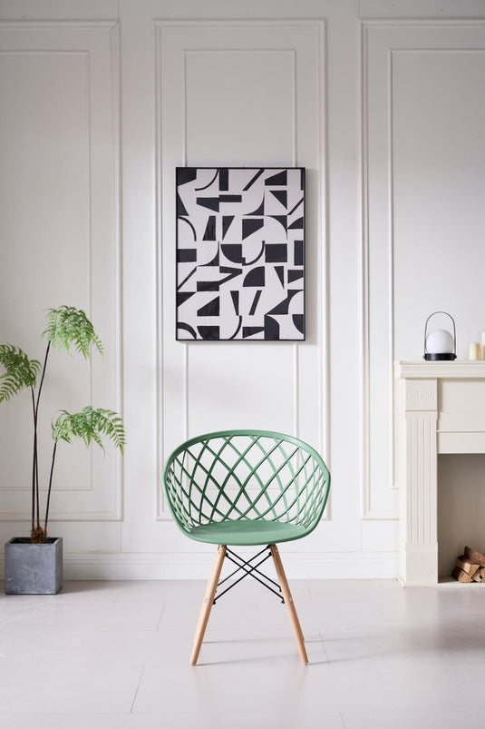 Silla Oasis con Brazos, Color Verde Olivo, Con espaldar